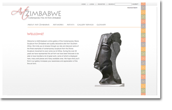 Art Zimbabwe Website